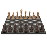 Marble Chess Set Light Wood VS Dark Wood - Gradient Wood - Neochess - Playoffside.com