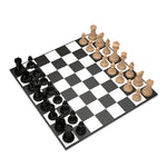 Marble Chess Set Black VS Light Wood - Solid Wood - Neochess - Playoffside.com