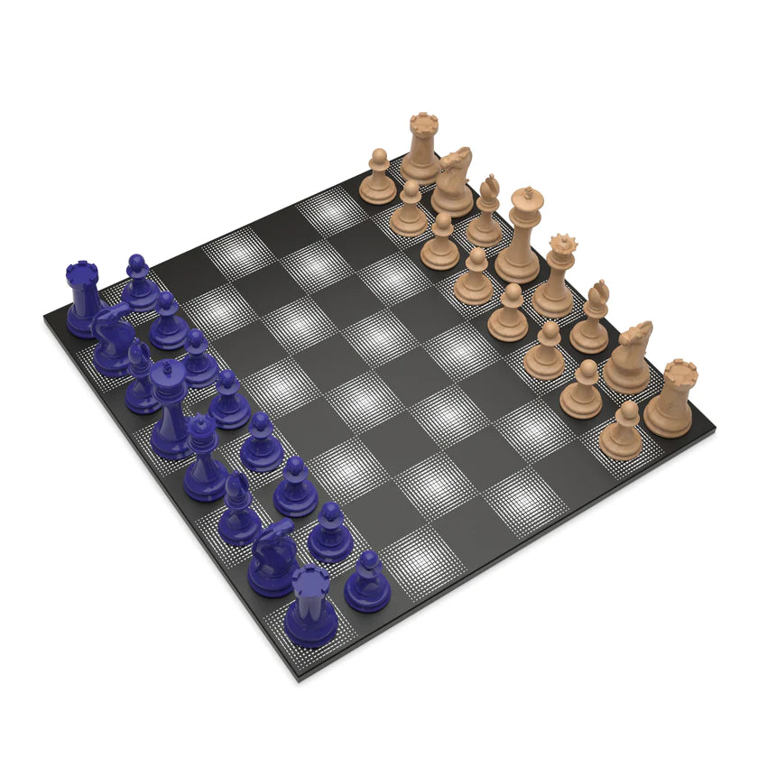 Buy Marble Chess Set Series Blue VS Light Wood – Playoffside.com