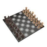 Marble Chess Set Light Wood VS Dark Wood - Gradient Wood - Neochess - Playoffside.com
