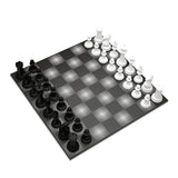 Metal Chess Set White VS Black - Gradient Wood / Matt - Neochess - Playoffside.com