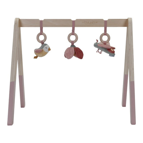 Pink Wooden Baby Play Gym