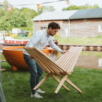 Wood Chaise Lounge