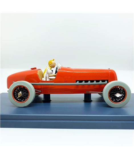 Voiture Tintin bolide rouge cigares Pharaon 1/24 - Collection Voiture Tintin bolide rouge cigares Pharaon 1/24 - Collection