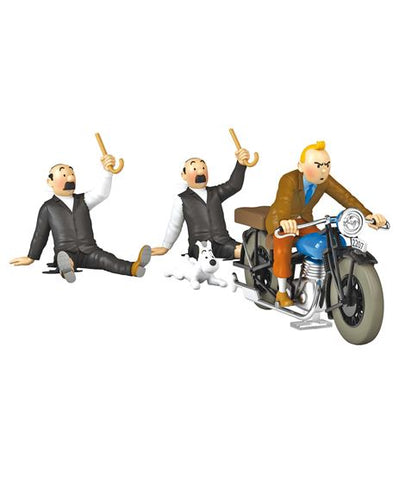 Tintin Motorcycle Model Scale 1/24