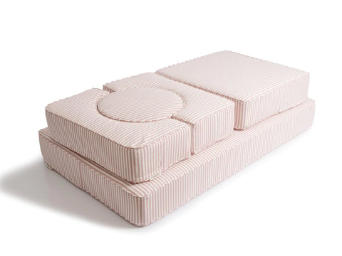 Modular Pillow Stack Available in 4 Colors - Lauren's Pink Stripe - Business&Pleasure - Playoffside.com