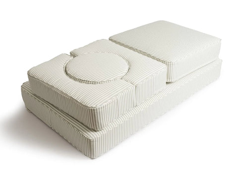 Modular Pillow Stack Available in 4 Colors - Lauren's Sage Stripe - Business&Pleasure - Playoffside.com
