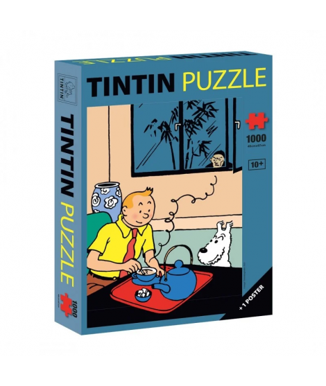 Buy Tintin Puzzle 1000 Pieces – Iconic Blue Lotus Scene