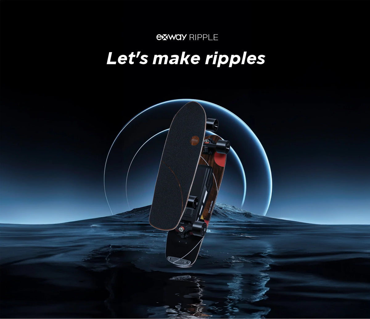 Exway Ripple Commuter Skateboard | Exway Ripple – Portable & Powerful E-Skate ...