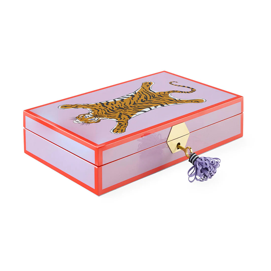 Tiger Lacquer Jewelry Box - Luxury Jewelry Box for Storage & Décor ...