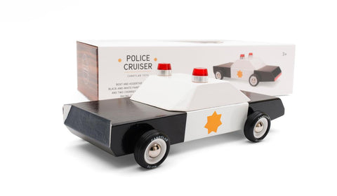 Candylab Police Cruiser Wooden Toy Car - Default Title - Candylab - Playoffside.com