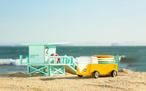Candylab - Beach Wooden Bus Model Available in 3 Colours - Ocean - Playoffside.com