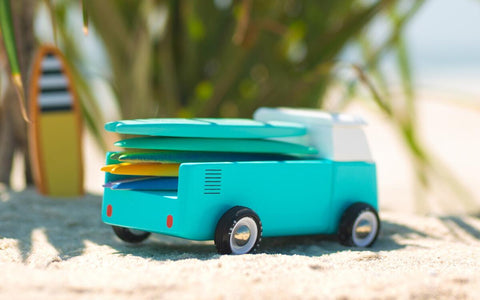 Beach Wooden Bus Model Available in 3 Colours - Ocean - Candylab - Playoffside.com