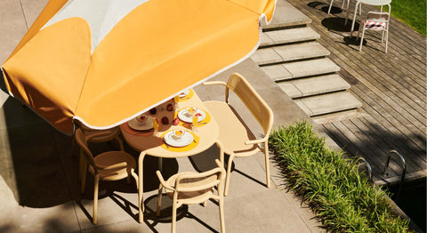 Sunshady Luxury Vintage Parasol Available in 4 Colors - Pumpkin Orange - Fatboy - Playoffside.com