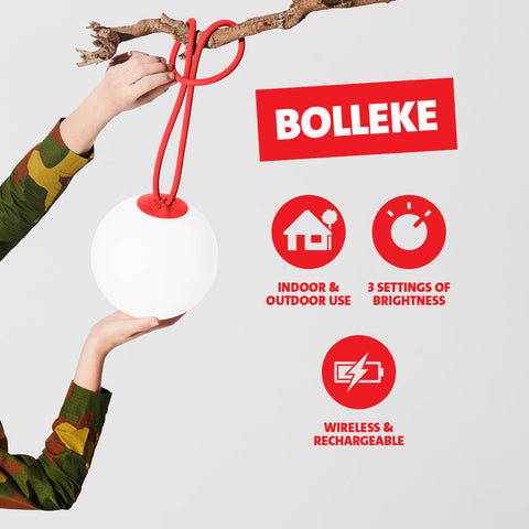 Bolleke Outdoor Hanging Lamp Available in 7 Colors