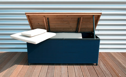 Chest'r  Luxury Outdoor Storage Box Available in 9 Colours and Personalisation - Navy / Personalisation - Tradewinds - Playoffside.com