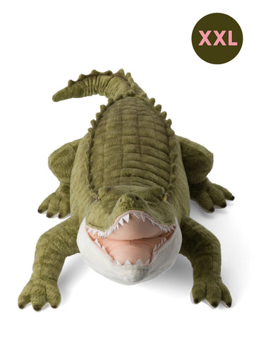WWF Crocodile Teddybear Available in 2 Sizes - 90 cm/ 35 inch - Bon Ton Toys - Playoffside.com