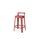 Ombra Stool Medium - With backrest / Red - RS Barcelona - Playoffside.com