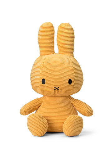 Yellow Miffy Sitting Corduroy Available in 4 Sizes - 50 cm/ 20 inch - Bon Ton Toys - Playoffside.com