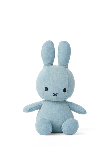 Miffy Sitting Light Wash Denim Available in 2 Sizes - 23 cm/ 9 inch - Bon Ton Toys - Playoffside.com