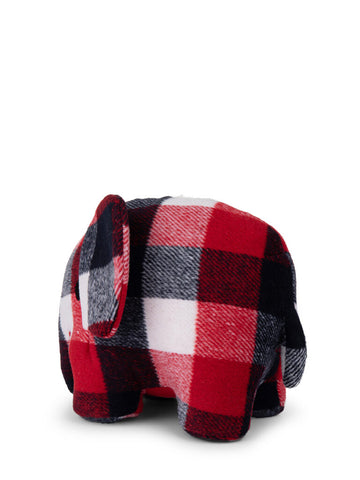 Red Checkered Elephant Corduroy