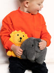 Elephant Corduroy Available in 2 Sizes - 23 cm/ 9 inch - Bon Ton Toys - Playoffside.com