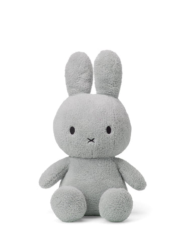 Miffy Corduroy Teddybear Available in 2 Sizes & 8 Colors - 33 cm/ 13 inch / Light Grey - Bon Ton Toys - Playoffside.com