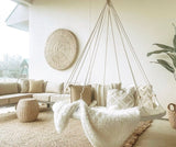 Classic Hanging Daybeds Available in 3 Colors & 2 Sizes - Medium / Natural white - Tiipii - Playoffside.com