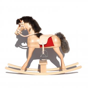 Conny Wooden Rocking Horse with Saddle & Bridle