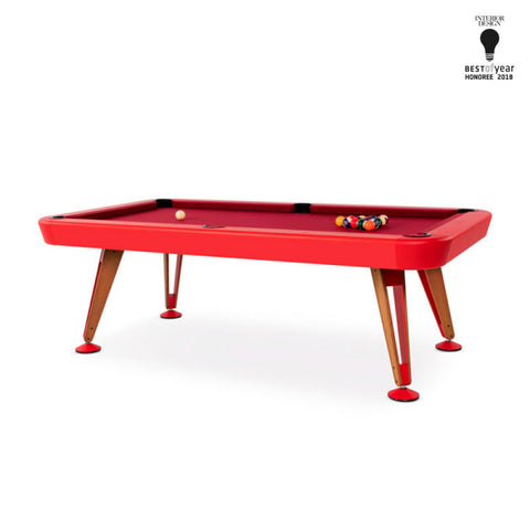 RS Barcelona - Diagonal Design Indoor Pool Table 8" - Red - Playoffside.com
