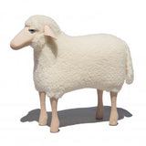 White Grazing Sheep Real Wool Available in 3 Sizes - Medium/ Wool Plush - Meier Germany - Playoffside.com