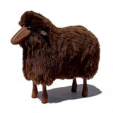 Small Brown Fur Decorative Sheep Teakwood - Default Title - Meier Germany - Playoffside.com
