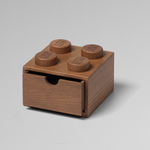 Room Copenhagen - Lego 2x2 Wooden Desk Drawer Available in 2 Colors - Dark Stained - Playoffside.com