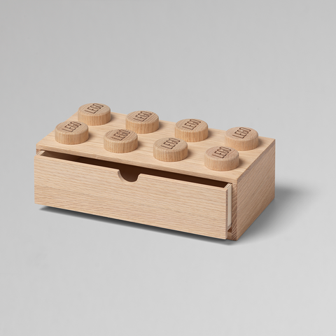 Room Copenhagen - Lego 2x4 Wooden Desk Drawer Available in 2 Colors - Soap Treated - Playoffside.com