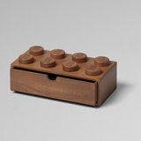 Room Copenhagen - Lego 2x4 Wooden Desk Drawer Available in 2 Colors - Dark Stained - Playoffside.com