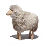 Grey-Brown Sheep Figurine Natural Wool - Default Title - Meier Germany - Playoffside.com