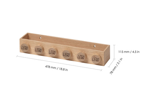 Room Copenhagen - Lego 1x6 Wooden Book Rack Available in 2 Colors - Soap Treated - Playoffside.com