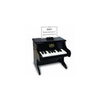 Tiny Black Piano With Music Sheet