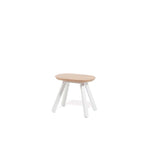 You and Me Bench & Stool - 50 / White & Oak Wood - RS Barcelona - Playoffside.com