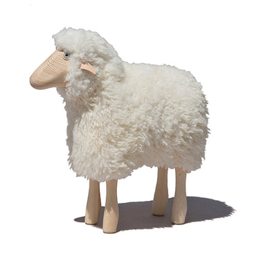 White Sheep for Decoration with Real Wool – Playoffside.com