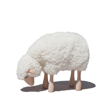 置物 Meier Germany sheep vintage Buy Meier Germany Wooden White Grazing Lamb Sheep Nursery Decor