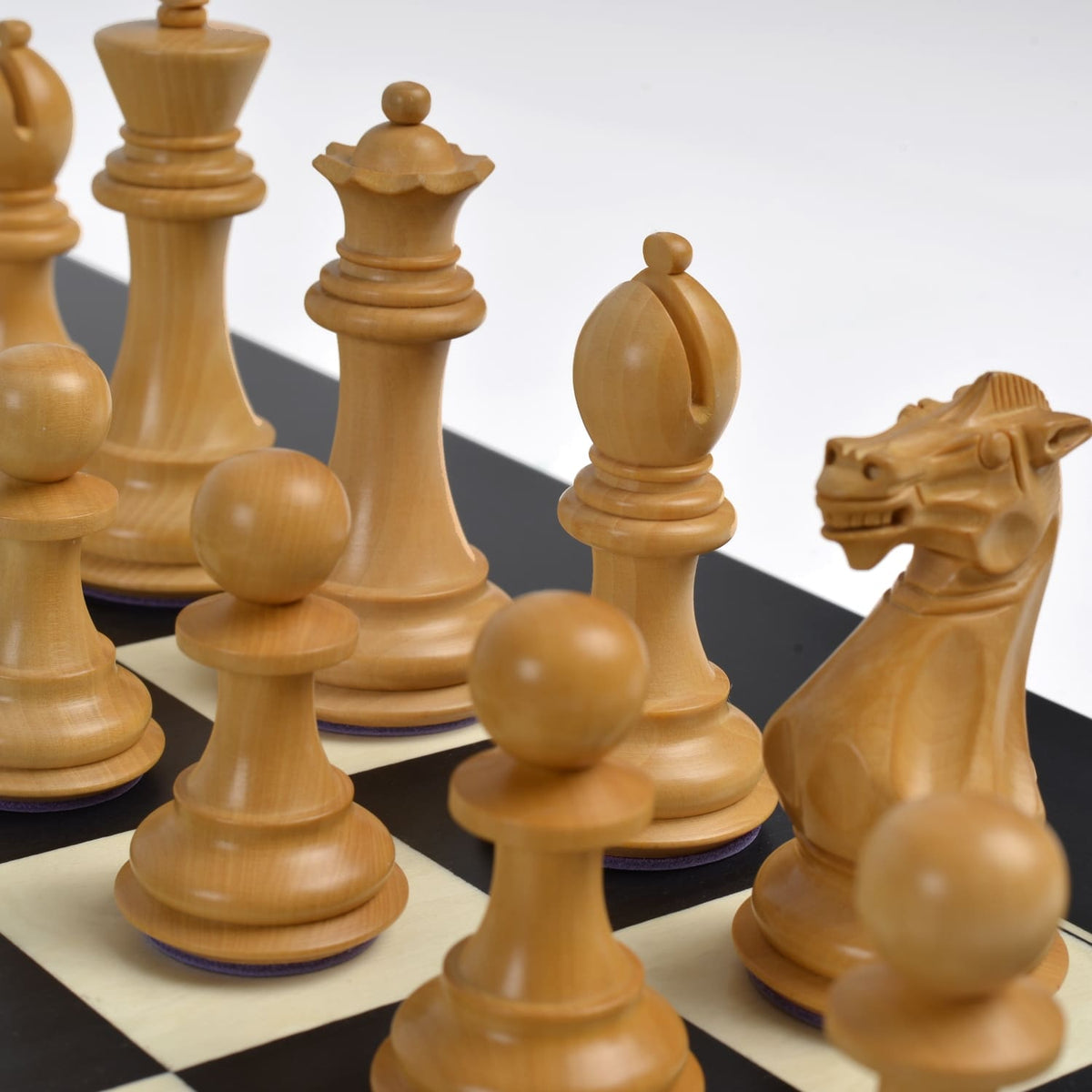 Buy Heritage Chess Set Ebony & Boxwood with Maple/Poplar Board ...