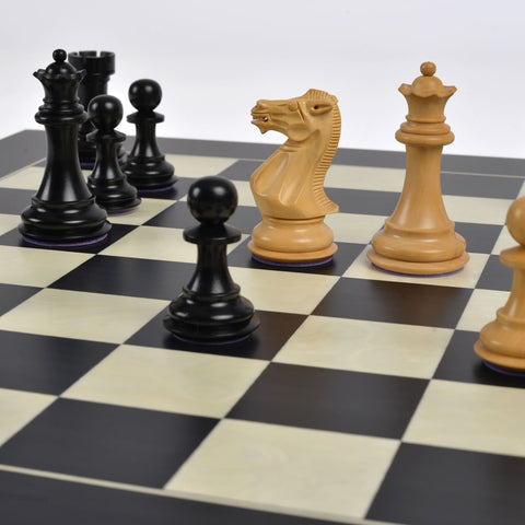 Heritage Chess Set Ebony & Boxwood with Maple/Poplar Board - Default Title - Purling London - Playoffside.com