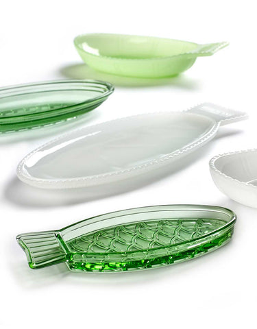 Fish Shaped Plates Available in 2 Styles - Flat Transparent - Serax - Playoffside.com
