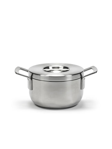 Serax - Stainless Steel Pot by Serax Available in 2 Sizes & 2 Colours - Steel Grey / Small - Playoffside.com