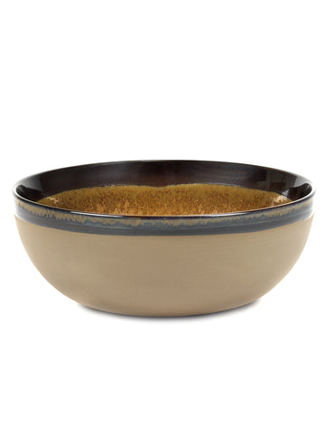 Deep Stoneware Bowls Available in 3 Colors & 3 Sizes - Rusty Brown Surface / Large - Serax - Playoffside.com