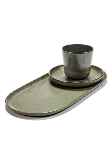 Ristretto Stoneware Cups Available in 2 Styles - Camo Green - Serax - Playoffside.com