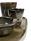 Stoneware Gravy Boats Available in 2 Styles - Camo Green - Serax - Playoffside.com