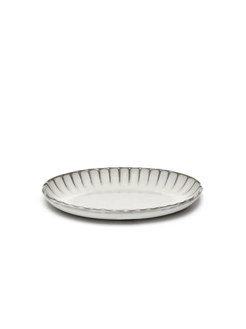 Inku Oval Serving Bowls Available in 2 Colors & 2 Sizes - M / White - Serax - Playoffside.com