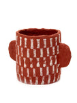 Pot Marie by Serax Available in 4 Styles - Reddish-brown / Short Vertical Stripes - Serax - Playoffside.com